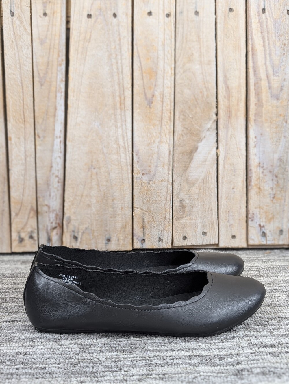 City Streets: Cara Ballet Flats - Black - Size 8.5 Women